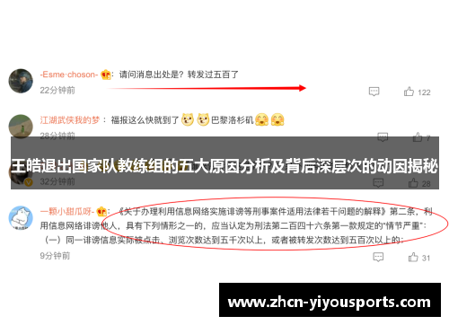 王皓退出国家队教练组的五大原因分析及背后深层次的动因揭秘